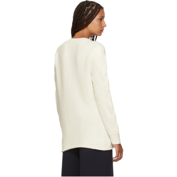 NWT See by Chloe White V-Neck Sweater - Picture 2 of 9